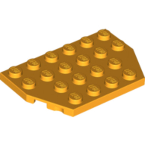 LEGO® Alkatrészek (Pick a Brick) 6003000 - Világos narancssárga 4x6 Vágott, Lapos Elem