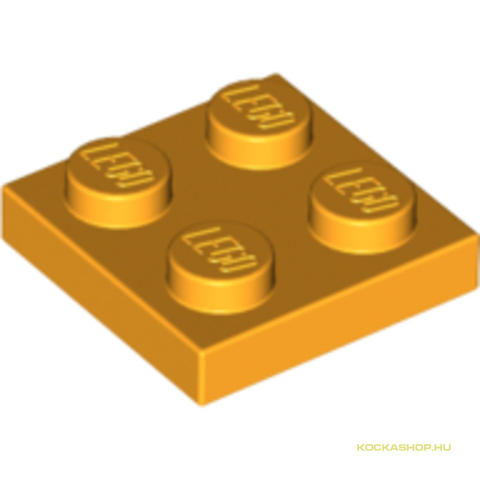 LEGO® Alkatrészek (Pick a Brick) 6003033 - Világos Narancssárga 2x2 Lapos Elem