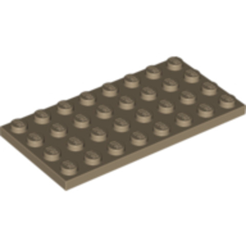 LEGO® Alkatrészek (Pick a Brick) 6006524 - Sötét bézs 4X8 Lapos Elem