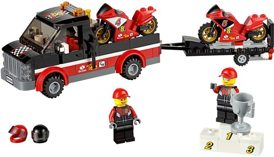 LEGO® City 60084 - Versenymotor-szállító kamion