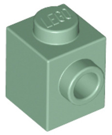 Homok zöld 1X1 Kocka +1 Gombbal