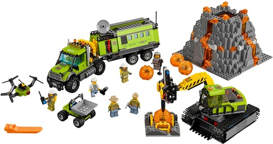 LEGO® City 60124 - Vulkánkutató bázis