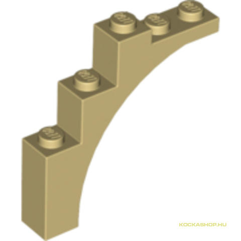 LEGO® Alkatrészek (Pick a Brick) 6013252 - Világos Cserszínű Lapos Végű Boltív Elem