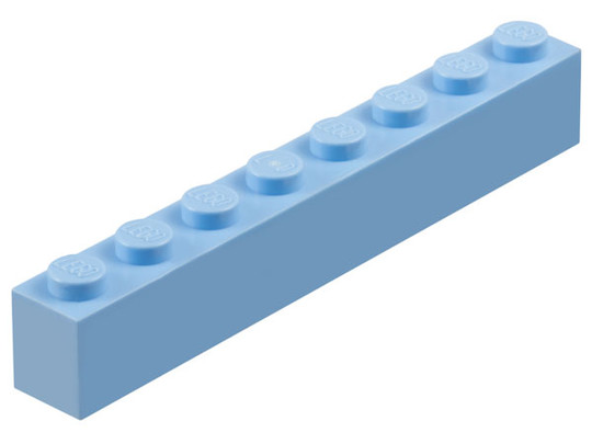 LEGO® Alkatrészek (Pick a Brick) 6014472 - Fényes világos kék 1X1X8 Elem