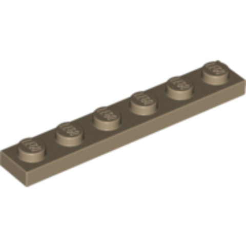 LEGO® Alkatrészek (Pick a Brick) 6015424 - Sötét Bézs 1x6 Lapos Elem