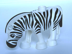 Fehér DUPLO zebra