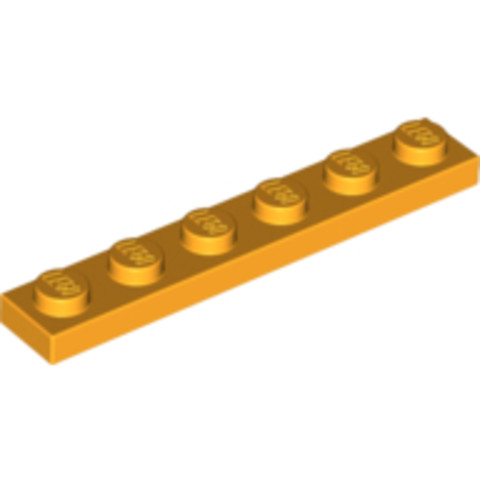 LEGO® Alkatrészek (Pick a Brick) 6020074 - Világos narancssárga 1X6 Lapos Elem