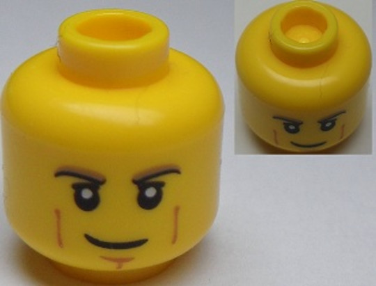 LEGO® Alkatrészek (Pick a Brick) 6021614 - Sárga Minifigura Fej - Mosolygó Férfi