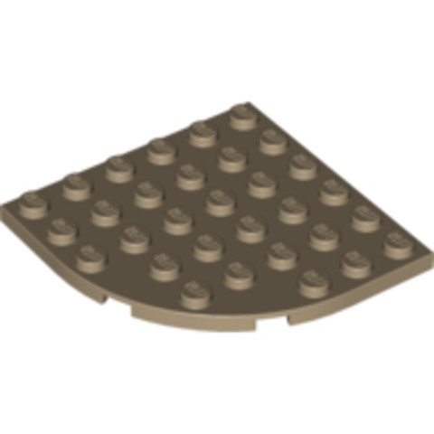 LEGO® Alkatrészek (Pick a Brick) 6022043 - Sötét Cserszínű 6x6 sarok panel
