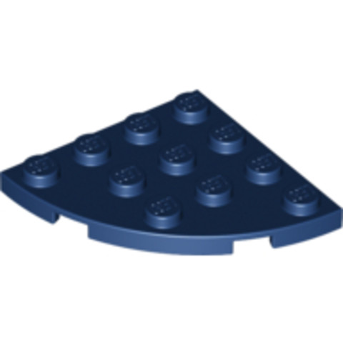 LEGO® Alkatrészek (Pick a Brick) 6023154 - Sötétkék 4x4 Íves Lapos Elem