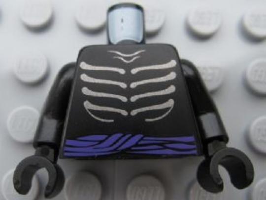LEGO® Alkatrészek (Pick a Brick) 6023669 - Fekete Minifigura felsőrész ninjago