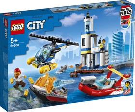 LEGO® City 60308 - Tengerparti rendőrségi és tűzoltó küldetés