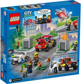 LEGO® City 60319 - Tűzoltás és rendőrségi hajsza