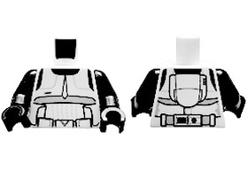 Fehér Scout Trooper minifigura felsőtest