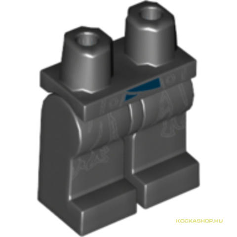 LEGO® Alkatrészek (Pick a Brick) 6033775 - Fekete Minifigura Láb Kabát mintával