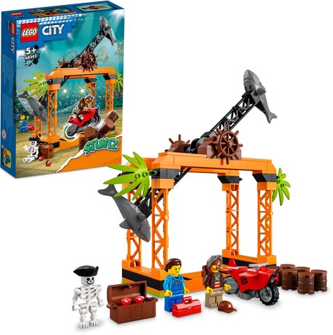 LEGO® City 60342 - Cápatámadás kaszkadőr kihívás