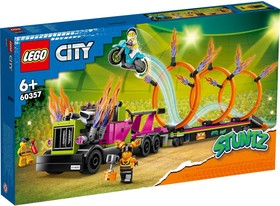 LEGO® City 60357 - Kaszkadőr járgány és tűzgyűrű kihívás