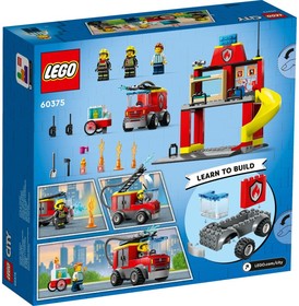 LEGO® City 60375 - Tűzoltóállomás és tűzoltóautó