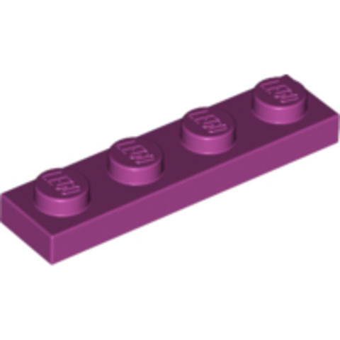 LEGO® Alkatrészek (Pick a Brick) 6037652 - Magenta 1x4 Lapos Elem