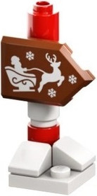 Adventi Naptár 2023, City 2. nap - Útjelzőtábla rénszarvas mintával