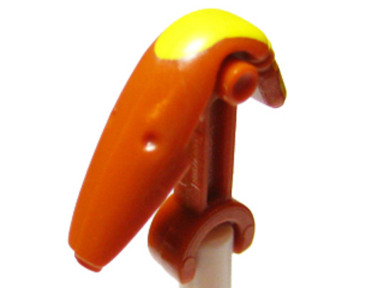 LEGO® Alkatrészek (Pick a Brick) 6038356 - Sötét narancssárga droid fej sárga csík mintával
