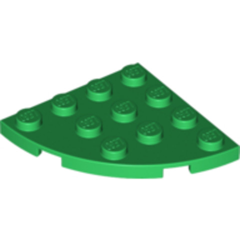 LEGO® Alkatrészek (Pick a Brick) 6038682 - Zöld 4X4 1/4 Kör
