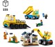 LEGO® City 60391 - Építőipari teherautók és bontógolyós daru