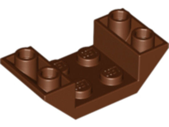 LEGO® Alkatrészek (Pick a Brick) 6039192 - Vörösesbarna 4X2/45° Elem