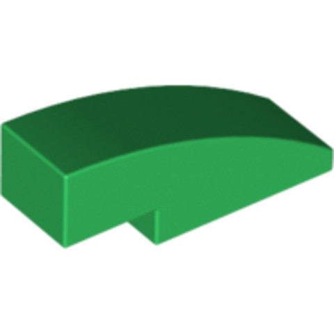 LEGO® Alkatrészek (Pick a Brick) 6039946 - Zöld 3x1 Íves Elem