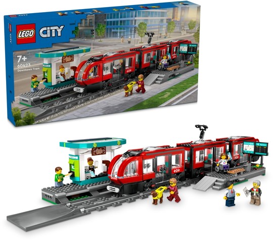 LEGO® City 60423 - Belvárosi villamos és megálló