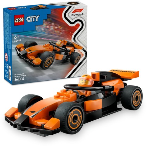 LEGO® City 60442 - F1®-es pilóta McLaren versenyautóval