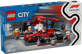 LEGO® City 60443 - F1®-es boxutca és személyzet, Ferrari autóval