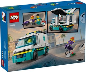 LEGO® City 60451 - Sürgősségi mentőautó