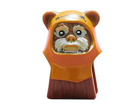 Vörösbarna ewok minifigura fej