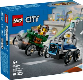 LEGO® City 60459 - Repülő vs. kórházi ágy, versenyautós csomag