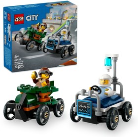 LEGO® City 60459 - Repülő vs. kórházi ágy, versenyautós csomag