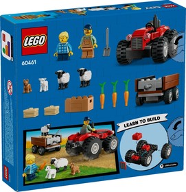 LEGO® City 60461 - Piros traktor, utánfutó és juhok