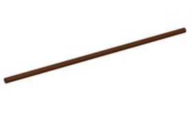 Vörösbarna 3mm D. 16L / 12.8cm merev rúd