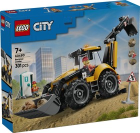 LEGO® City 60480 - Sárga árokásó-rakodó