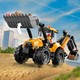 LEGO® City 60480 - Sárga árokásó-rakodó