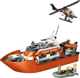 LEGO® City 60504 - Parti őrség mentőcsónak és helikopter