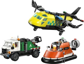 LEGO® City 60505 - Repülőgép, emelőkosaras kocsi és légpárnás jármű remix