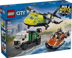 LEGO® City 60505 - Repülőgép, emelőkosaras kocsi és légpárnás jármű remix