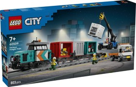 LEGO® City 60509 - Kikötői tehervonat daruval és teherautóval