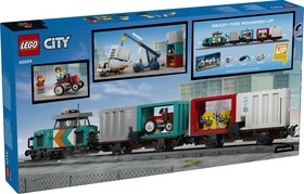 LEGO® City 60509 - Kikötői tehervonat daruval és teherautóval