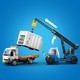 LEGO® City 60509 - Kikötői tehervonat daruval és teherautóval