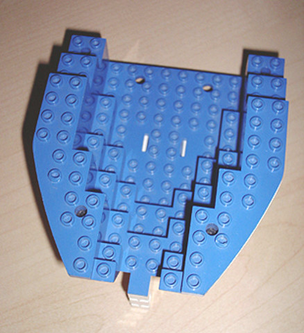 LEGO® Alkatrészek (Pick a Brick) 6053c02 - Fehér Hajófar Sötétkék felsőrésszel (Használt)