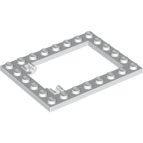 LEGO® Alkatrészek (Pick a Brick) 6054973 - Fehér 6x8 Csapóajtó Keret