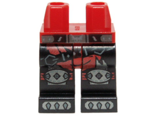 LEGO® Alkatrészek (Pick a Brick) 6055037 - Minifigura Láb - Shadowind