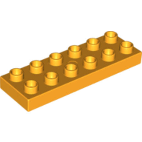 LEGO® Alkatrészek (Pick a Brick) 6055100 - Világos halvány narancs DUPLO alap 2x6